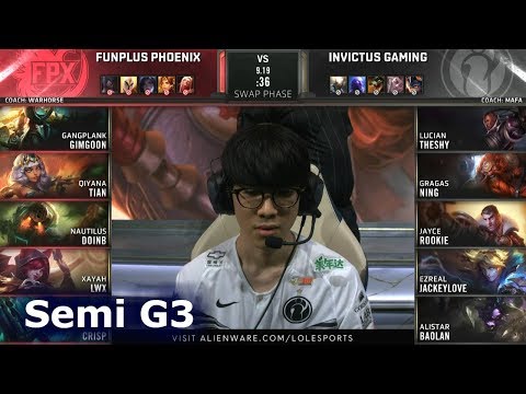 FPX vs IG - Game 3 | Semi Finals S9 LoL Worlds 2019 | FunPlus Phoenix vs Invictus Gaming G3