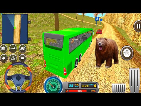 Uphill Offroad Bus Driving Simulator - Tourist Passengers Bus Games - Android Gameplay