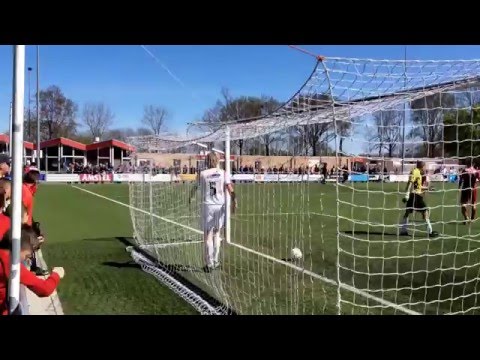 Zouaven - Foresters: dat is nog eens prima invallen, Alpha Kashama scoort 6-1.