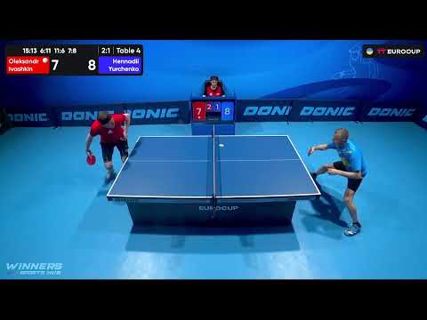 09:55 Oleksandr Ivashkin - Hennadii Yurchenko 23.07.2023 TT Euro.Cup Ukraine Star. Table 4
