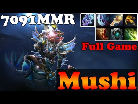 Dota 2 - Mushi 7091MMR Plays Medusa With Divine Rapier and Moon Shard in MID LANE - Full Ranked
