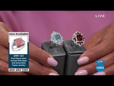 Paul Deasy Gem White Topaz and Gem QuatrefoilDesign Ring