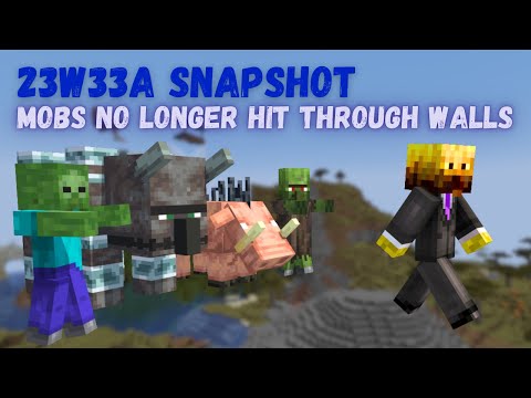 1.20.2 Snapshot 23w33a - Player Reporting & Mob ATTACK RADIUS FIXED - Minecraft Snapshot Overview