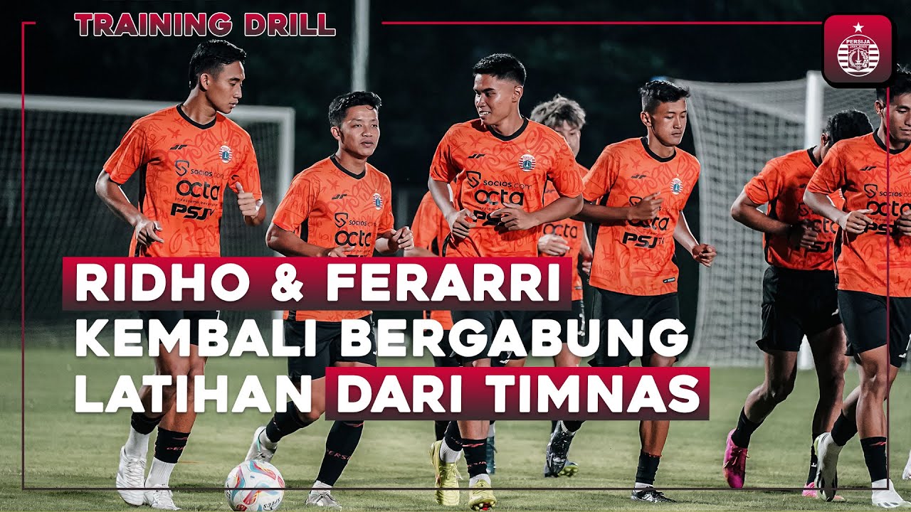 Rizky Ridho & Ferarri Kembali Bergabung Latihan Persija Jelang Tandang ke Bali | Training Drill