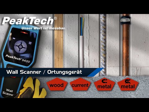 PeakTech 3433 - Wall Scanner / Ortungsgerät - Funktion und Anwendung (DEU/EN)