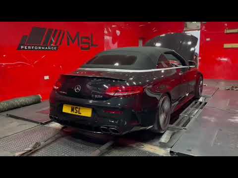 Mercedes C63s in for a custom stage 2 remap & dyno package with decat downpipes supply & fit at MSL