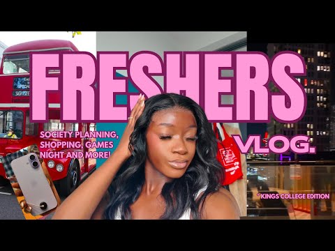 KCL freshers week vlog| Being President of a society, Freshers fair, Games night and more...