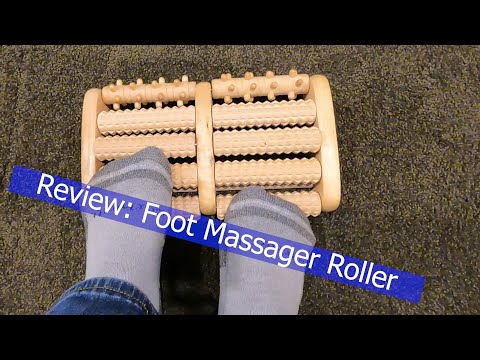 Free Shipping Wooden Foot Massager Roller Acupressure Massage T
