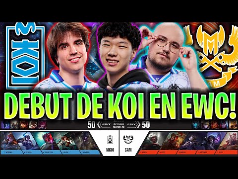 ASÍ HA SIDO EL DEBUT DE KOI EN EWC!😱HISTÓRICO?🔥 - KOI vs GAM Resumen EWC 2025 ESPAÑOL KNEKRO