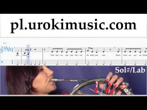 Nauka Gry Na Waltorni Michael Jackson - Beat It Nuty Poradnik Część 2 um-i463