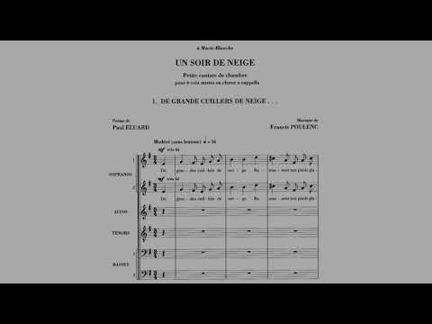 F. Poulenc -  "Un soir de neige" (Score)