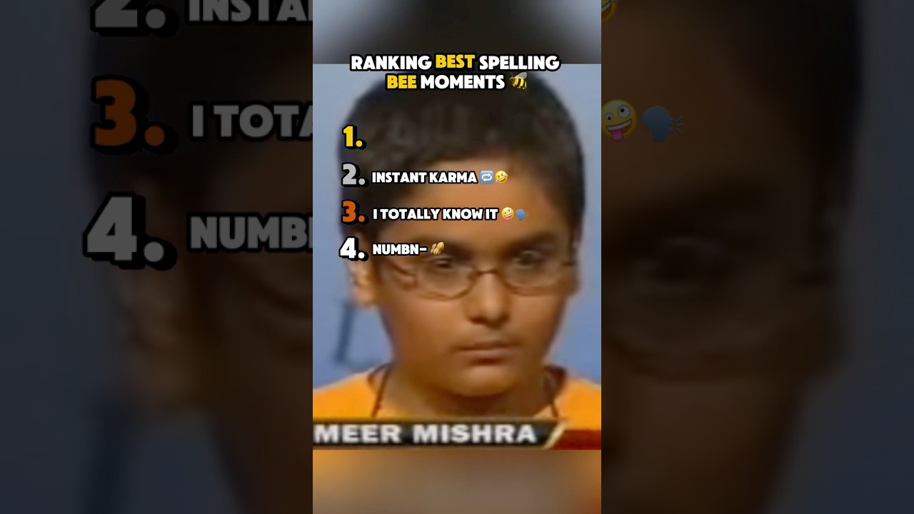Best spelling bee moments lol