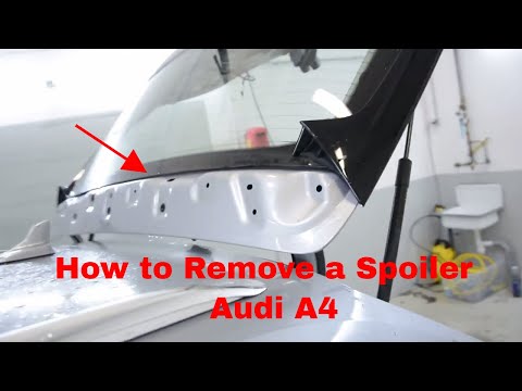 How to Remove the Spoiler and the Tailgate Panel Audi A4