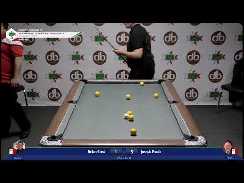 db World Ranking Tournament No 1  Over 50's Final  Brian Grech vs Joseph Psaila