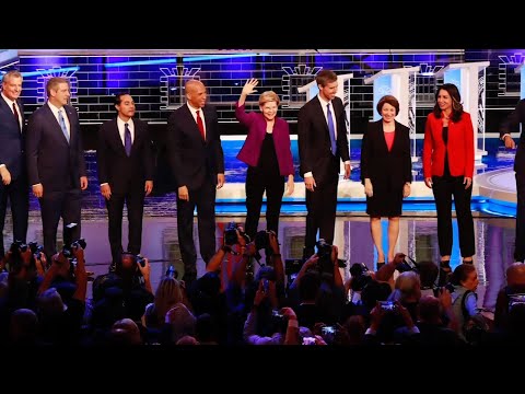 Ten Democratic presidential candidates tussled in the opening debate of the 2020 campaign at the Adrienne Arsht Center for the Performing Arts in Miami. (June 27)