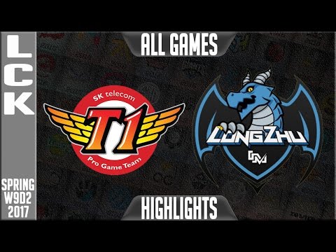 SKT vs LongZhu Gaming Highlights All Games - LCK W9D2 Spring 2017 SKT vs LZ All Games