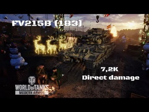 FV215B (183) in Erlenberg:7,2K direct damage :Wot console - World of Tanks