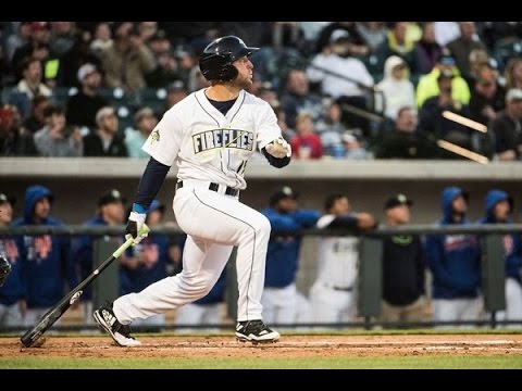 Tim Tebow first Homerun for Columbia Fireflies Radio Calls