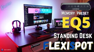 FlexiSpot EQ5 Height Adjustable Standing desk | Dual motor Ergonomic work station | Set Up | Review