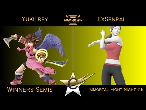 Immortal Fight Night 116 Winners Semis - YukiTrey (Pit) vs ExSenpai (Wii Fit Trainer) Smash Ultimate