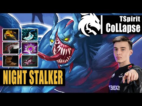 Night Stalker Offlane | TSpirit.CoLLapse | CARRY YOUR TEAM FROM OFFLANE | 7.32c Gameplay Highlights