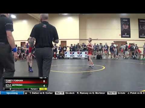 14U 71 Tobey Forman Nevada Vs Kyle Sieminski Oregon