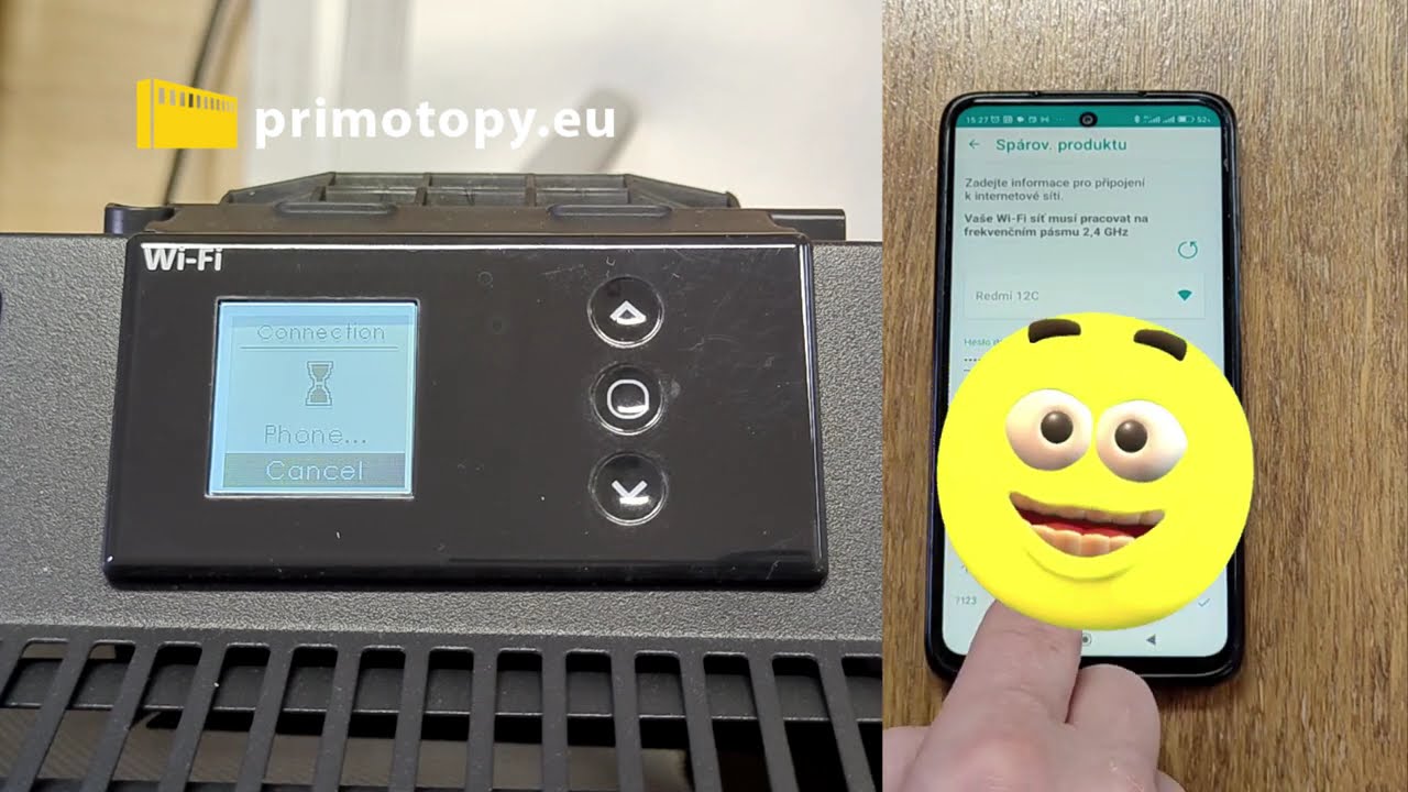 Sálavý přímotop s WiFi | Solius II WiFi - postup párování s aplikací COZYTOUCH