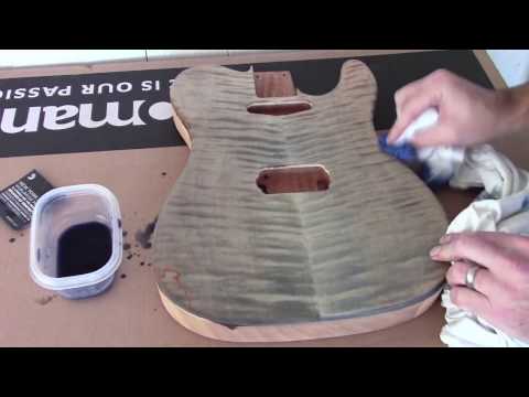 Project Update - Staining the Blue Telecaster Body