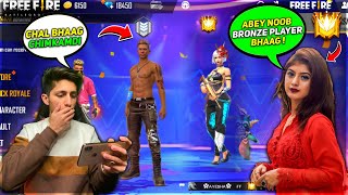 GrandMaster Girl Call Me Noob😡 I Challenged Them For 1 Vs 3 Clash Squad Free Fire- Garena Free Fire