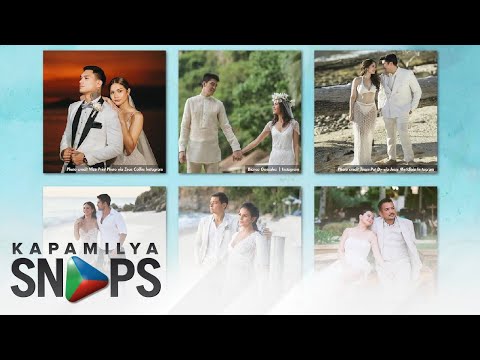 Check out the romantic beach weddings of these famous celebrities Kapamilya Snaps