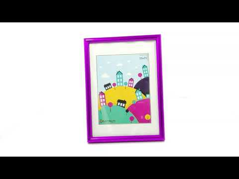 Обзор фоторамки Палитра фиолетовый металлик 21x30