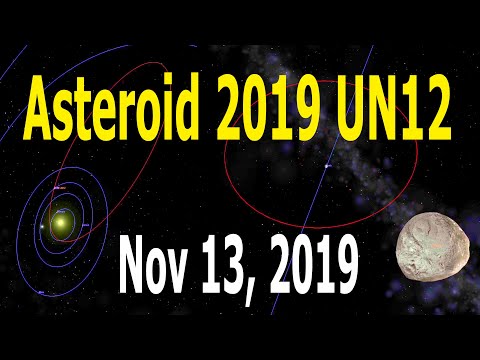 Asteroid 2019 UN12 - November 13, 2019