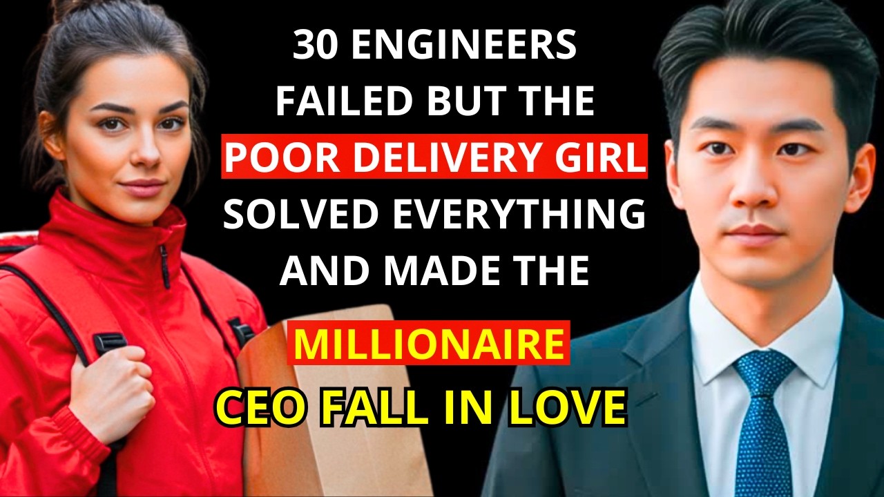 30 ENGINEERS FAILED, BUT THE POOR DELIVERY GIRL SOLVED EVERYTHING AND MADE THE MILLIONAIRE CEO...