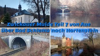 Zwickauer Mulde Teil 7 von Aue über Bad Schlema nach Hartenstein