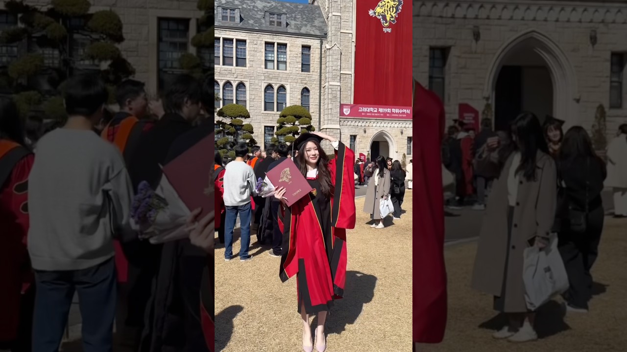 드디어 졸업했습니다!! 🇰🇷大学院卒業しました🎓 #韓国留学 #韓国生活 #卒業式 #일본인 #일본여자 #고려대학교 #졸업식
