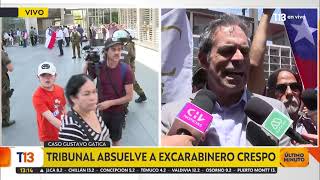 Reacciones tras decisión de Tribunal de absolver a excarabinero Claudio Crespo en caso Gatica