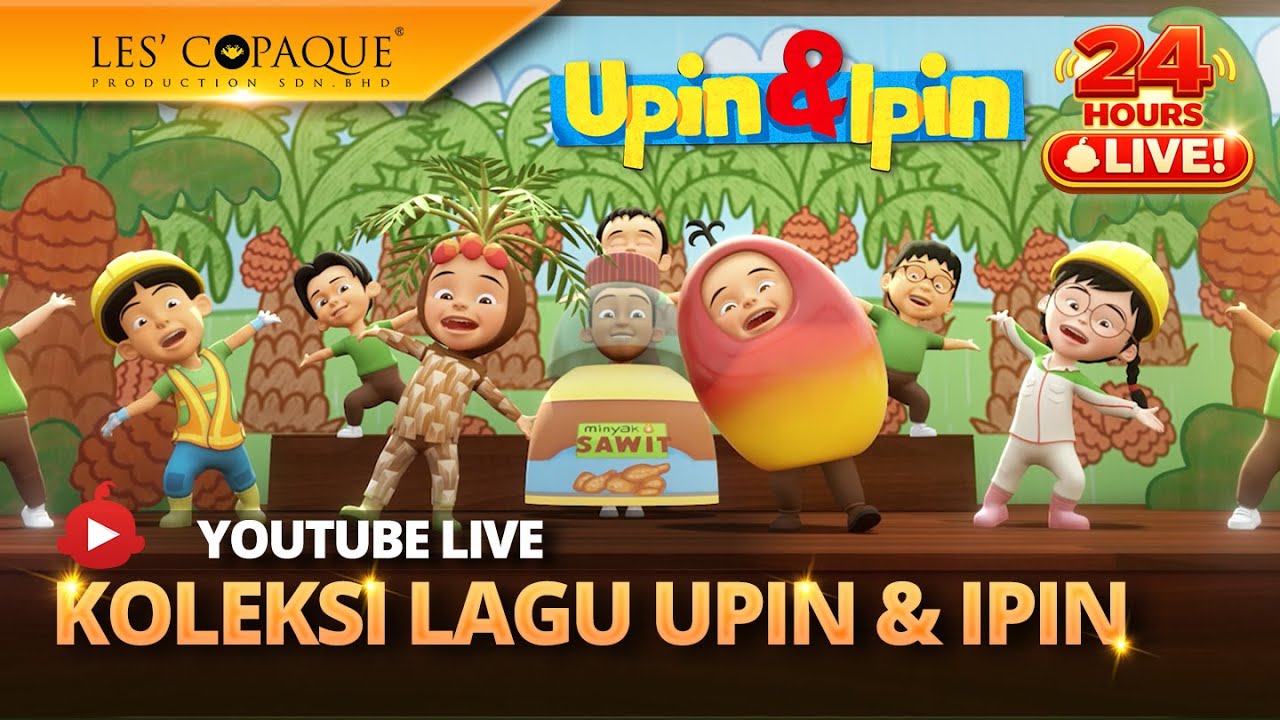 🔴[LIVE] Koleksi Lagu Upin & Ipin