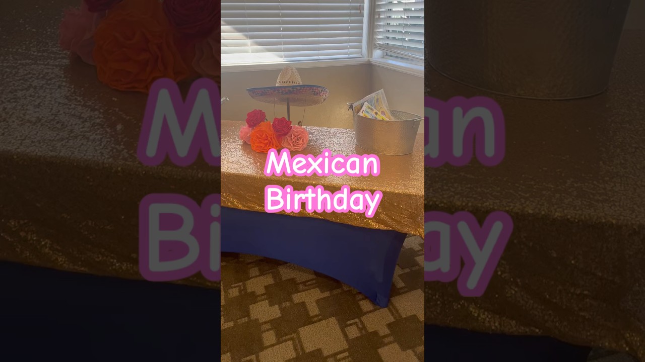 Simple way to decorate for a Mexican Themed birthday party🇲🇽 #shorts