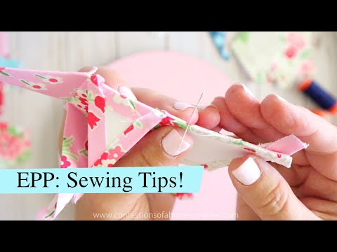How To English Paper Piece // Part 3 // How to Sew!
