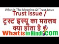 What Is The Meaning Of Trust Issues In Hindi What Is The Meaning Of Trust Issues