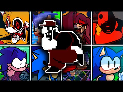 Gamer Over but Different Sonic Characters Sings 🐱(MX) -FNF Cover