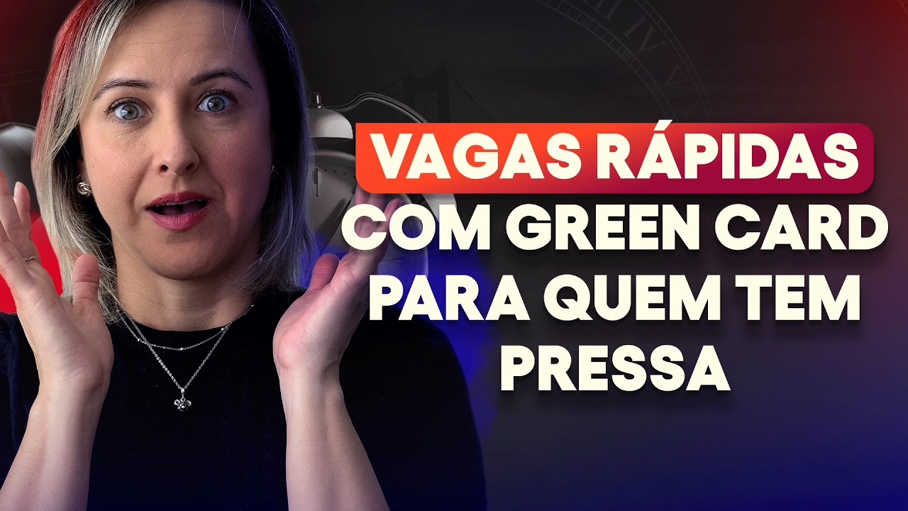 OPORTUNIDADE: Vagas nos EUA com GREEN CARD