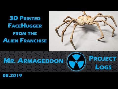 3D Printed Alien FaceHugger