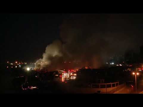 LIVE: Fire erupts in Beirut port area, a month after massive blast