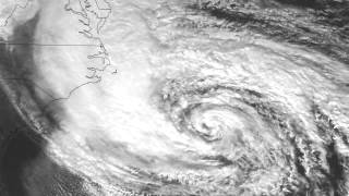Hurricane Sandy time-lapse from  NOAA's GOES-14 satellite geostationary orbit  22,300 miles up