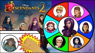 Disney DESCENDANTS 2 Dolls &amp; Toys Spinning Wheel Game | Surprise Toys Kids Games
