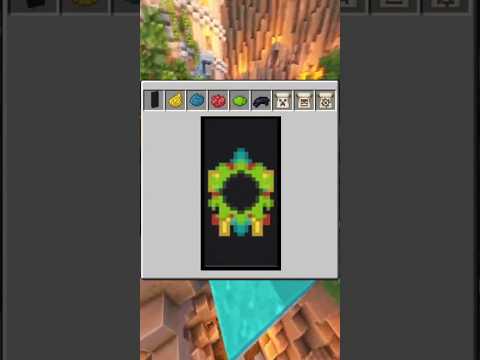 Майнкрафт баннер новогодний венок🎄