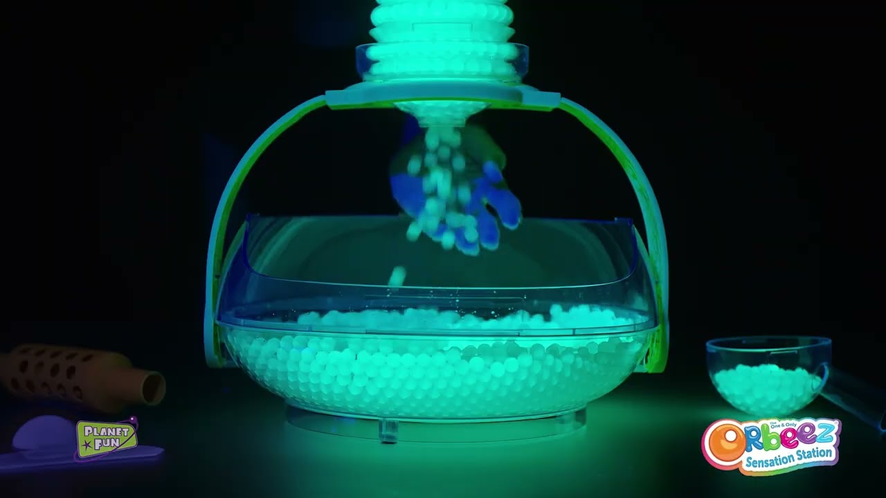 Watch video Orbeez Sensation Station with Glow in the Dark Water Beads Now Orbeez Sensation Station with Glow in the Dark Water Beads