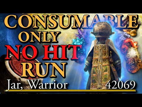 I NO HIT Elden Ring Using ONLY CONSUMABLES!