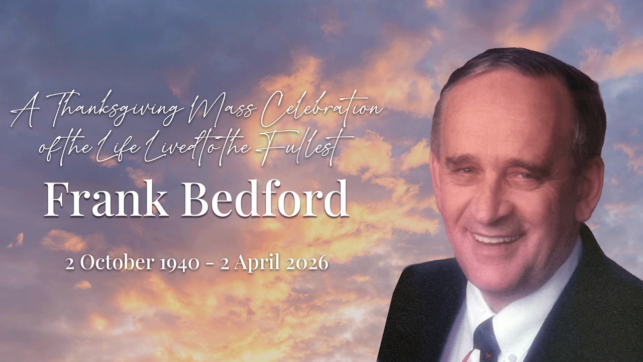 Memorial service livestream thumbnail for Francis 